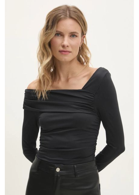 Answear lab body femei culoarea negru neted