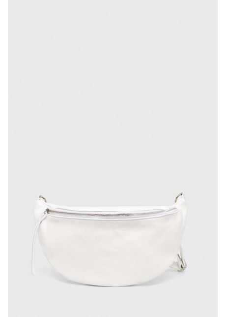 Answear lab borseta de piele culoarea alb