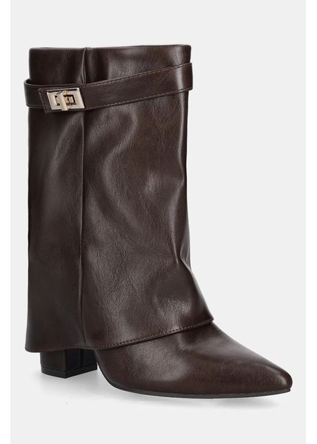 Answear.LAB botine culoarea maro, cu toc drept