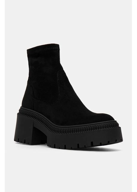 Answear lab botine femei culoarea negru cu platforma