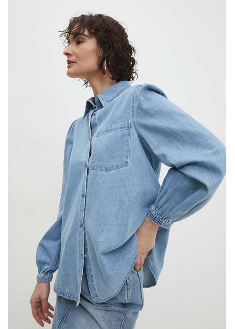 Answear lab camasa jeans femei cu guler stand up regular