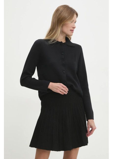 Answear lab cardigan de lana culoarea negru