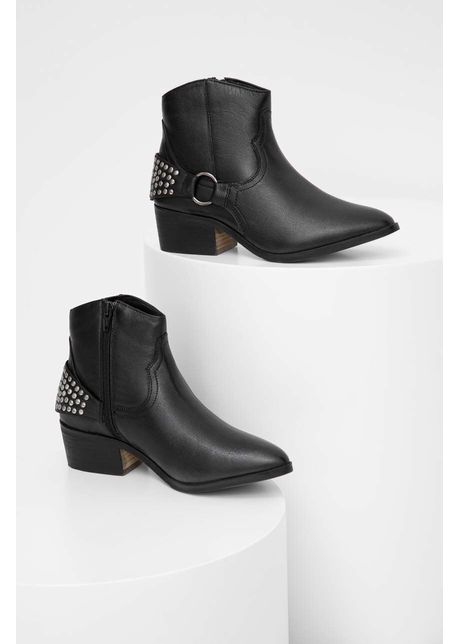 Answear lab cizme de piele femei culoarea negru cu toc drept