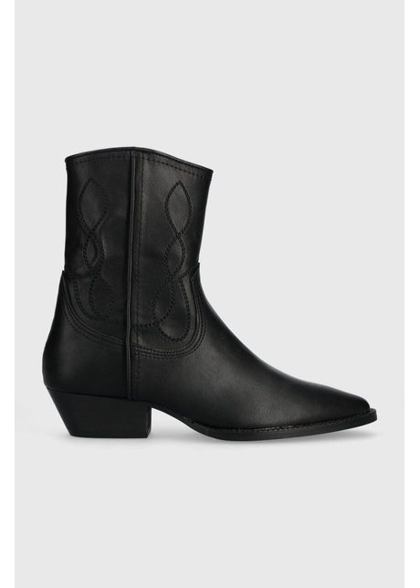 Answear lab cizme femei culoarea negru cu toc drept