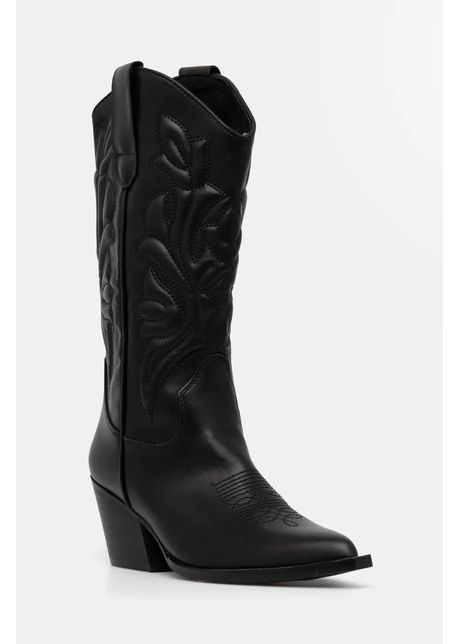 Answear lab cizme femei culoarea negru cu toc drept