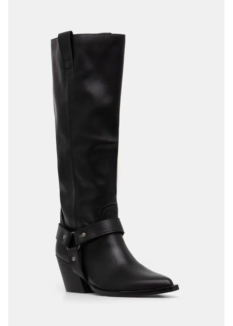 Answear lab cizme femei culoarea negru cu toc drept
