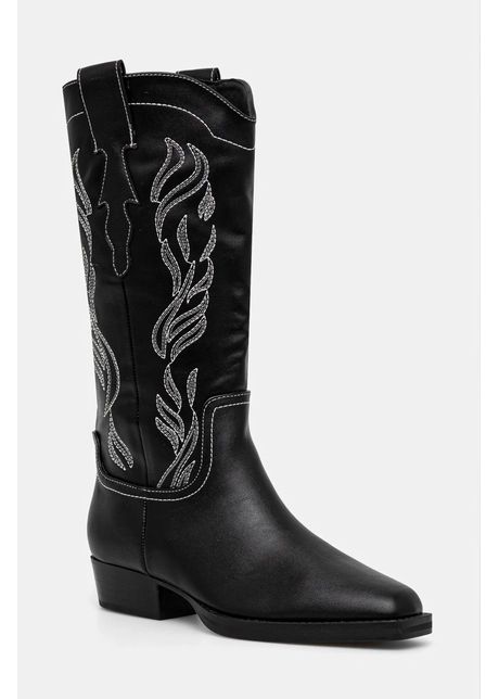 Answear lab cizme femei culoarea negru cu toc drept