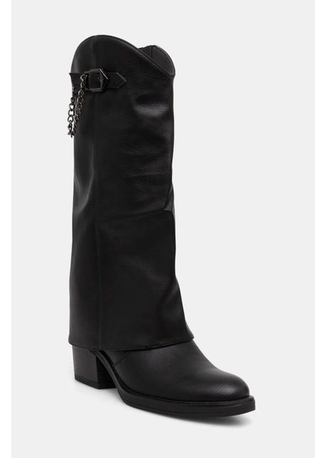 Answear lab cizme femei culoarea negru cu toc drept