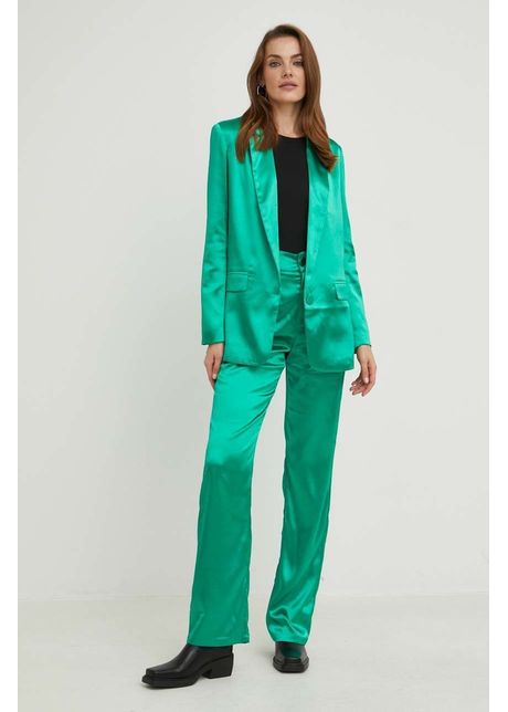 Answear lab compleu jacheta si pantaloni femei culoarea verde