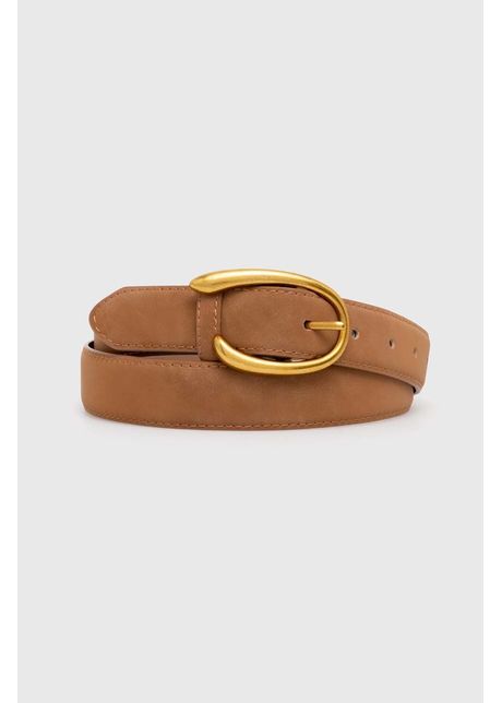 Answear lab curea de piele femei culoarea bej