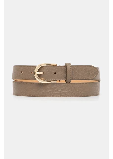 Answear lab curea de piele femei culoarea bej