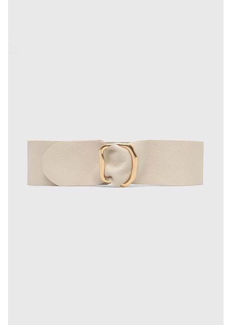 Answear lab curea de piele femei culoarea bej