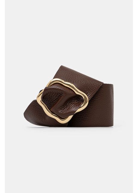 Answear lab curea de piele femei culoarea maro