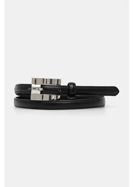 Answear lab curea de piele femei culoarea negru