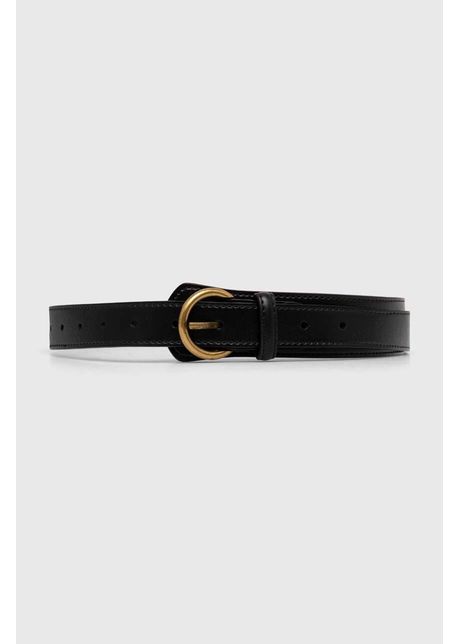 Answear lab curea de piele femei culoarea negru