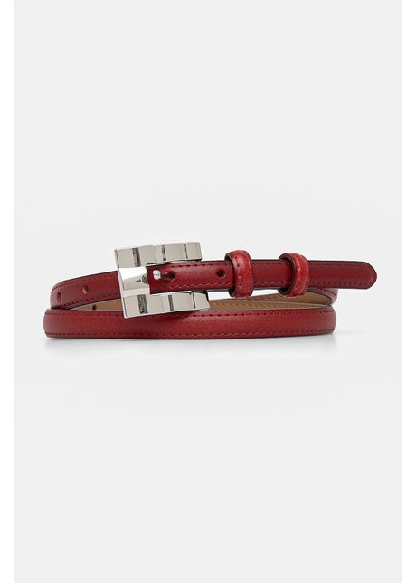 Answear lab curea de piele femei culoarea rosu