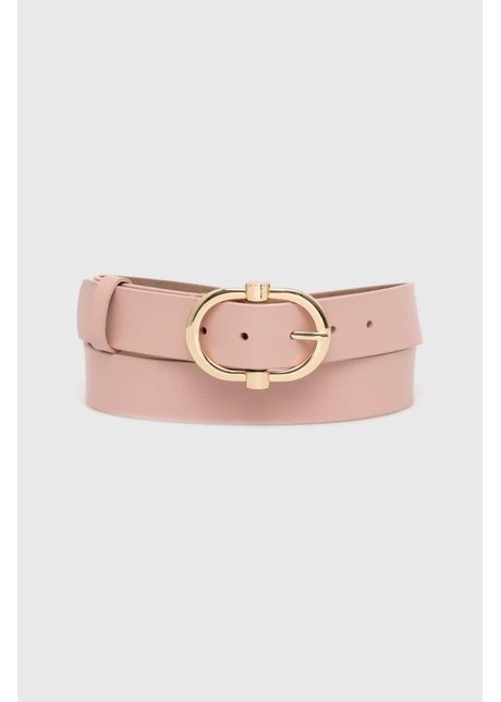 Answear lab curea de piele femei culoarea roz