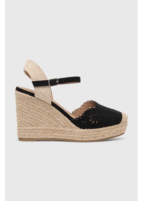 Answear lab espadrile culoarea negru cu platforma