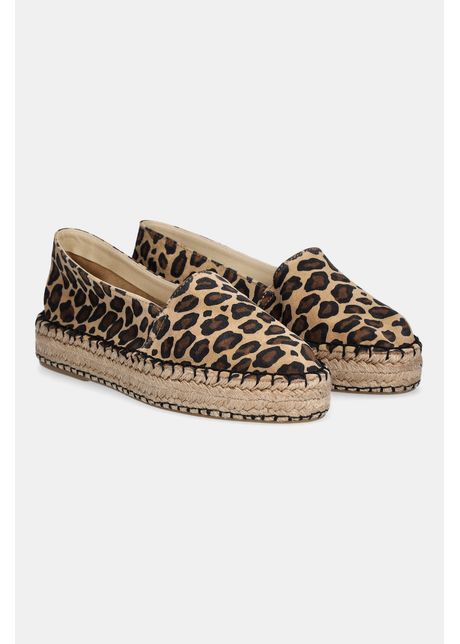 Answear lab espadrile din piele intoarsa culoarea maro cu platforma