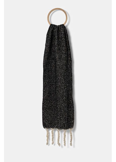 Answear lab fular femei culoarea negru neted