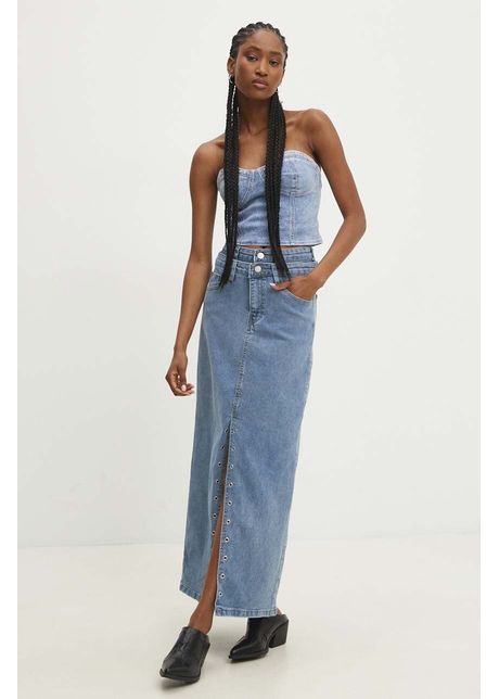 Answear lab fust din denim maxi dreapt