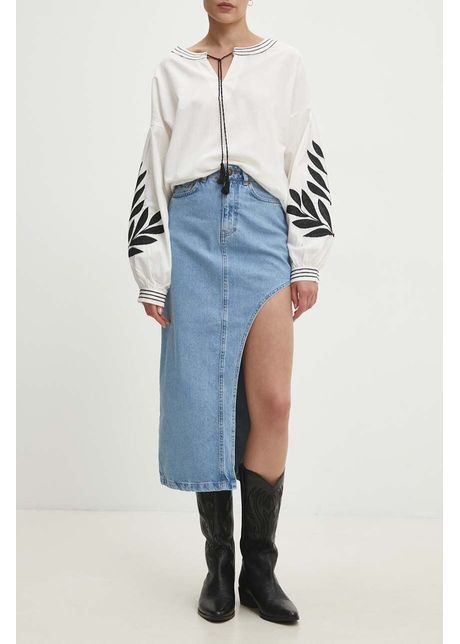 Answear lab fust din denim maxi dreapt