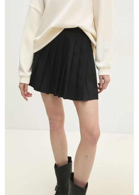 Answear lab fusta culoarea negru mini evazati