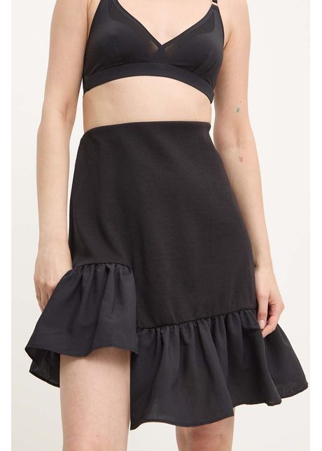 Answear lab fusta culoarea negru mini evazati