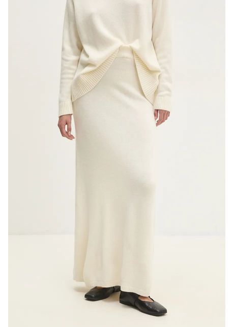 Answear lab fusta de lana culoarea bej maxi drept