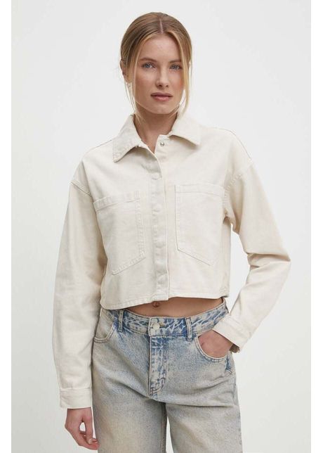 Answear lab geac din denim femei culoarea bej de tranzi ie