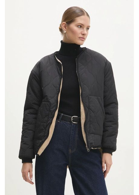 Answear lab geaca cu doua fete femei culoarea negru de tranzitie