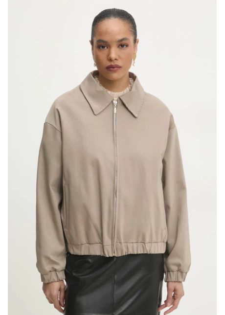 Answear lab geaca culoarea bej de tranzitie