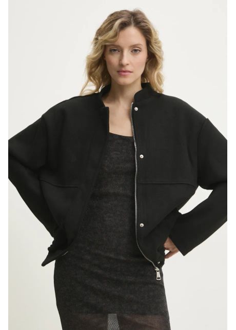 Answear lab geaca culoarea negru de tranzitie