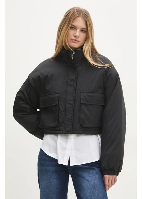 Answear lab geaca femei culoarea negru de tranzitie oversize