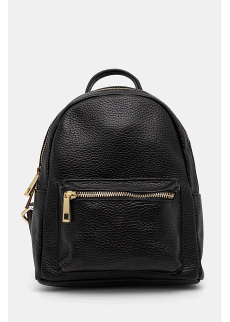 Answear lab ghiozdan de piele femei culoarea negru mic neted