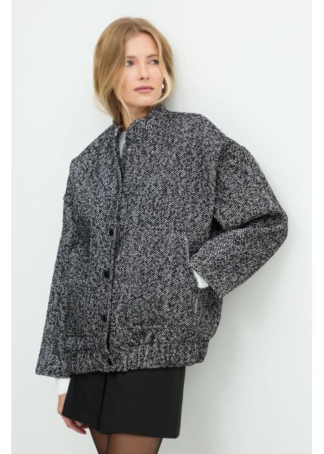 Answear lab jachet de l n culoarea negru de tranzitie