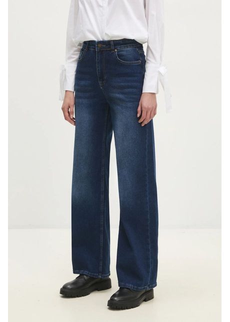 Answear lab jeansi femei culoarea albastru marin