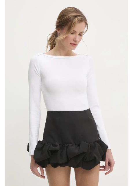 Answear lab longsleeve culoarea alb