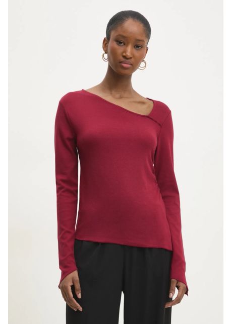 Answear lab longsleeve femei culoarea bordo
