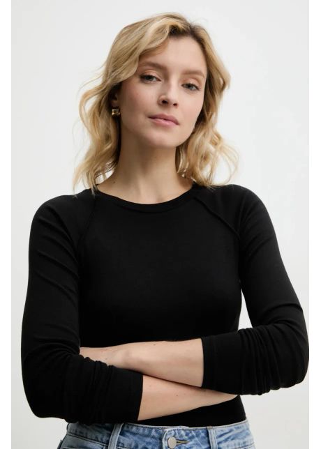 Answear lab longsleeve femei culoarea negru