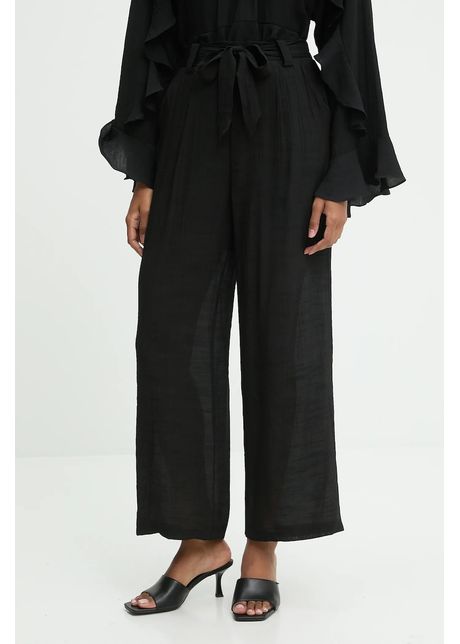 Answear.LAB pantaloni culoarea negru, lat, high waist
