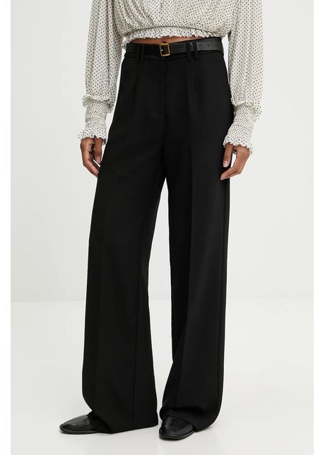 Answear.LAB pantaloni culoarea negru, lat, high waist