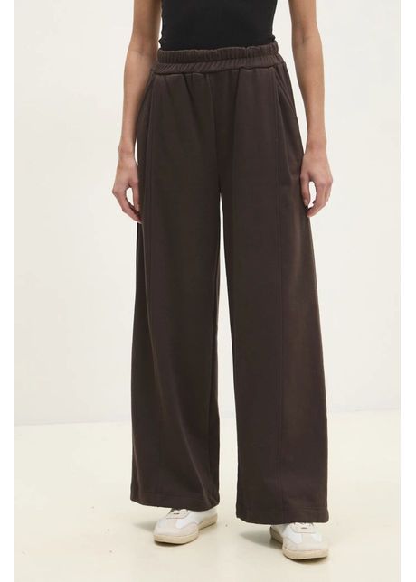Answear lab pantaloni de trening culoarea maro neted
