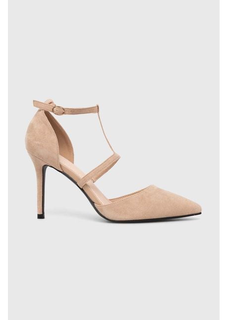 Answear lab pantofi cu toc culoarea bej