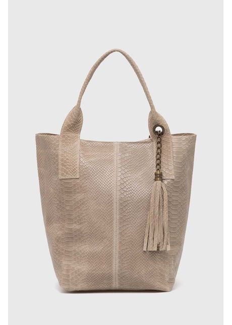 Answear lab poseta de piele culoarea bej