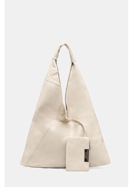 Answear lab poseta de piele culoarea bej