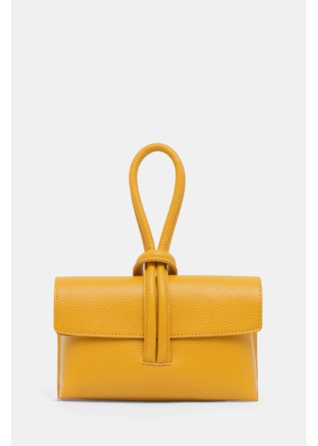 Answear lab poseta de piele culoarea galben