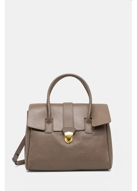 Answear lab poseta de piele culoarea gri