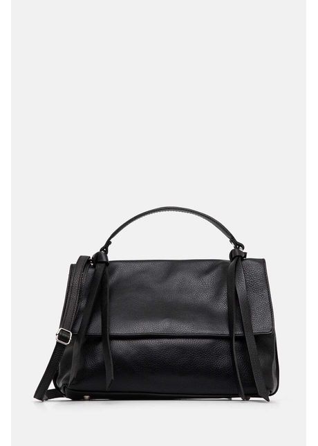 Answear lab poseta de piele culoarea negru