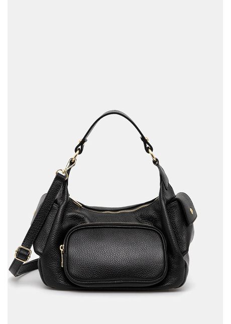 Answear lab poseta de piele culoarea negru